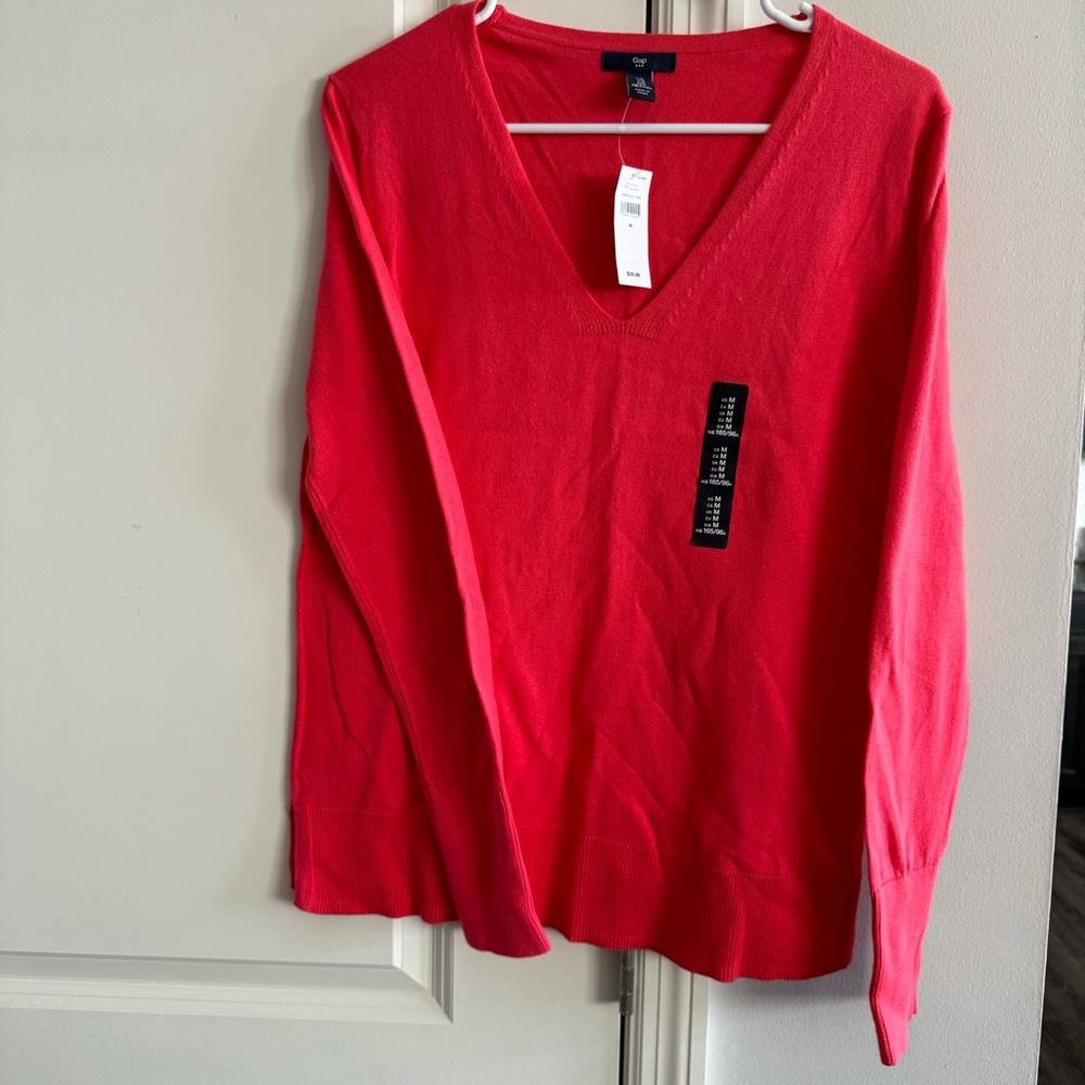 GAP Women’s 100% Cotton Vneck Sweater